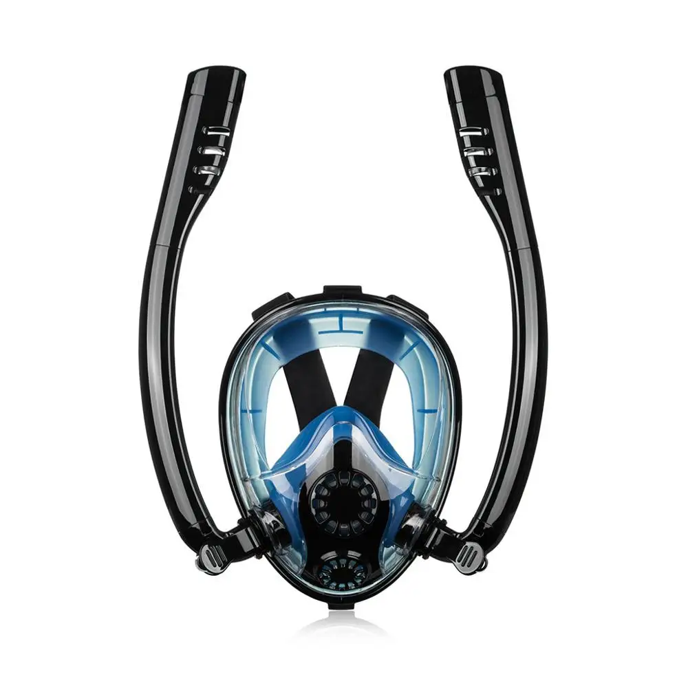 Diving Mask 1-S Маска для дайвинга, анти-туман, сухая, полное лицо, трубка, подводное плавание, подводное плавание, маски для женщин, мужчин, взрослых, детей - Цвет: Diving Mask 1-S