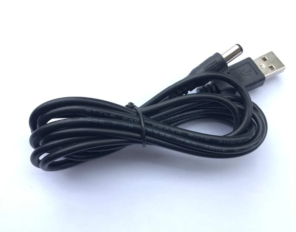 22 AWG USB 2 0 тип А штекер до 5 мм x питания постоянного тока разъем кабеля 6 футов м|male