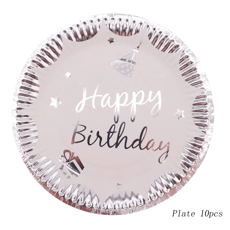 Бронзовые Серебряные вечерние декоративные столовые приборы бумажная тарелка бумажный стаканчик салфетка для душа детский душ принадлежности для свадебной вечеринки