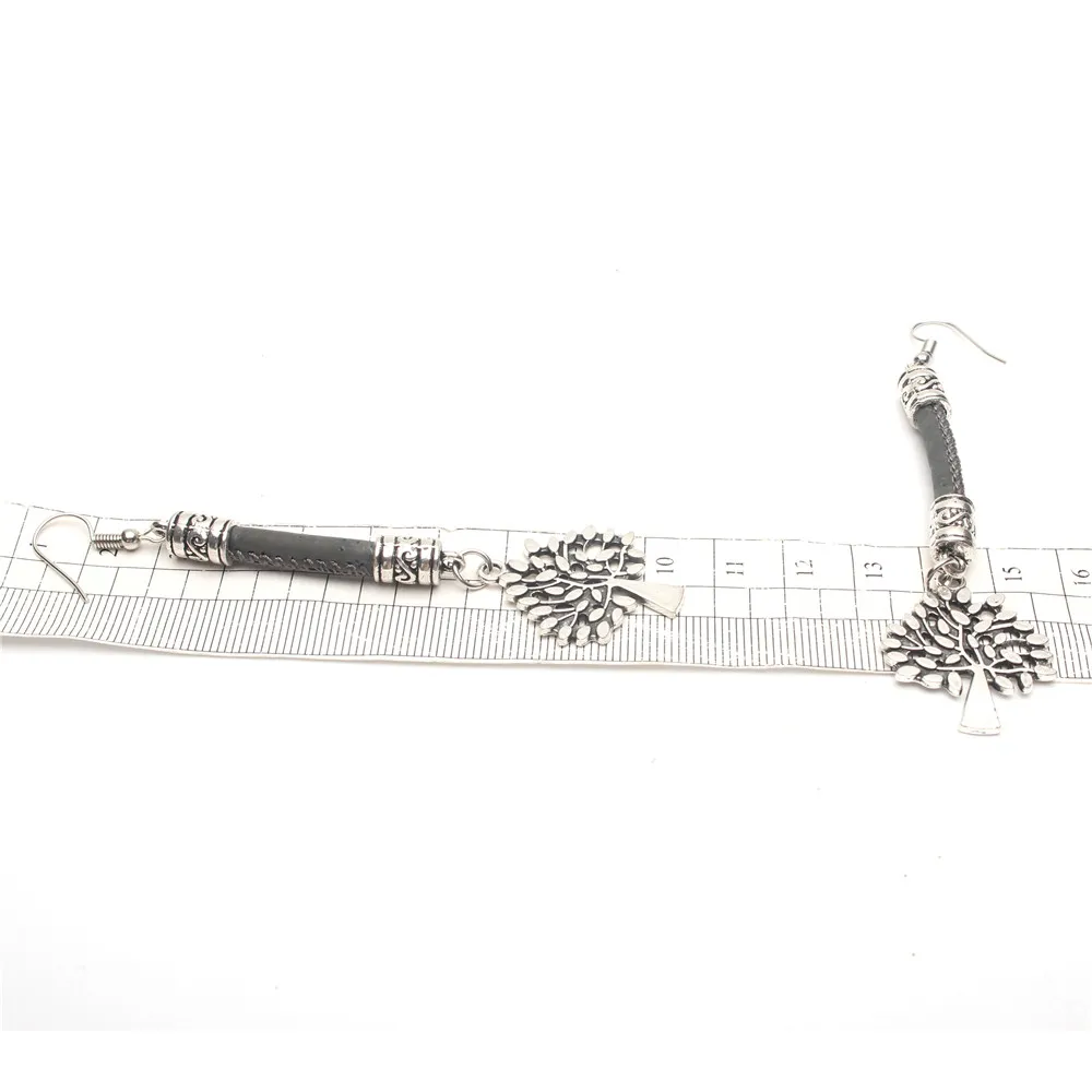 From Portugal cork earrings antique sliver life of tree women handmade lady original dangle Er-030 | Украшения и аксессуары