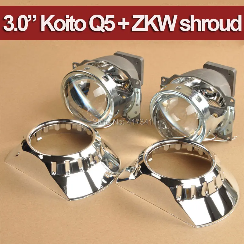 Автомобильный проектор фар LHD 2 шт. 3 дюйма Koito Q5 Bi xenon hid объектив проектора D1S D2S D3S D4S