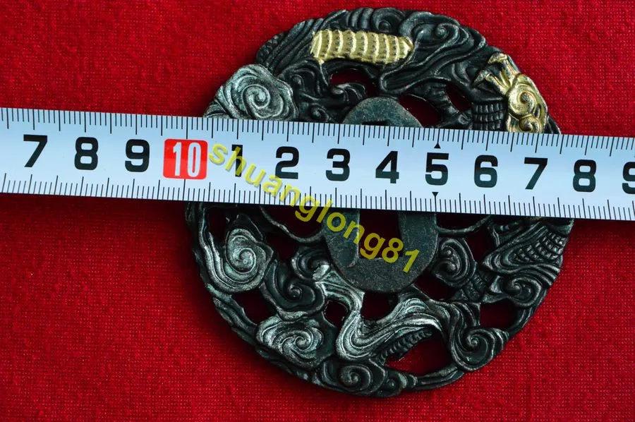 Замечательный сплав Dragon Guard Tsuba подходит для японского штатива | Дом и сад