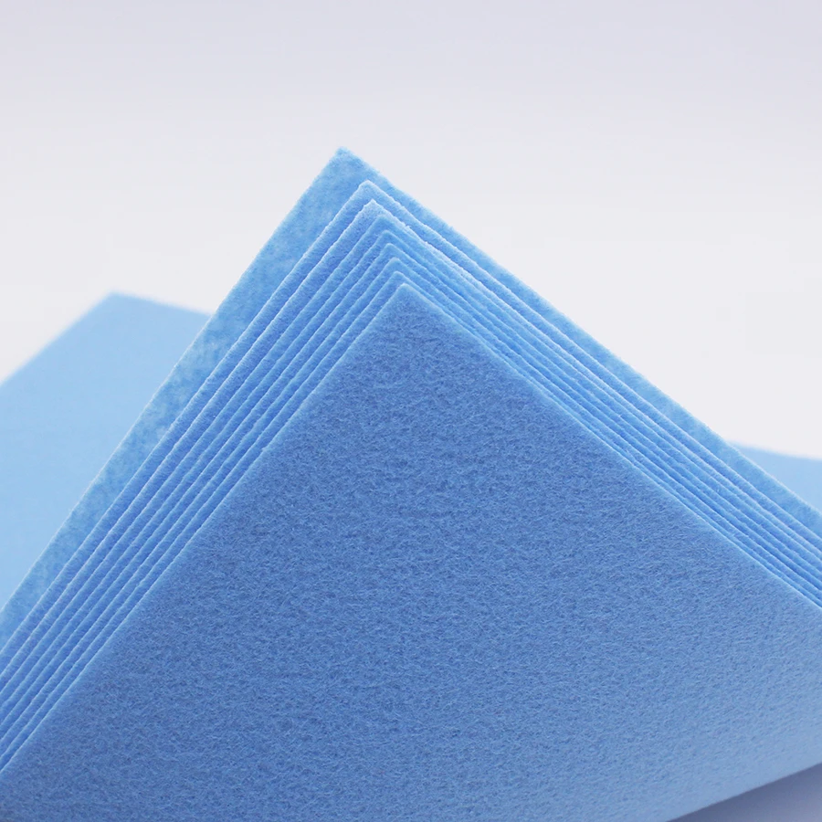 Синяя Полиэстеровая войлочная ткань для скрапбукинга фетровая рукоделия