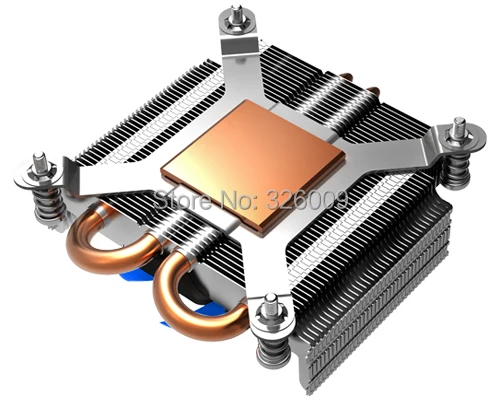 Ультратонкий 27 мм основание из чистой меди 4 контактный ШИМ 80 вентилятор 2