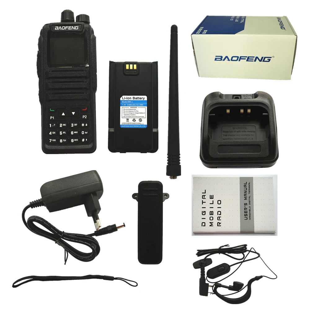 Baofeng двухстороннее радио DM 1701 цифровое мобильное личное портативное Tier 2 Dual Time Slot