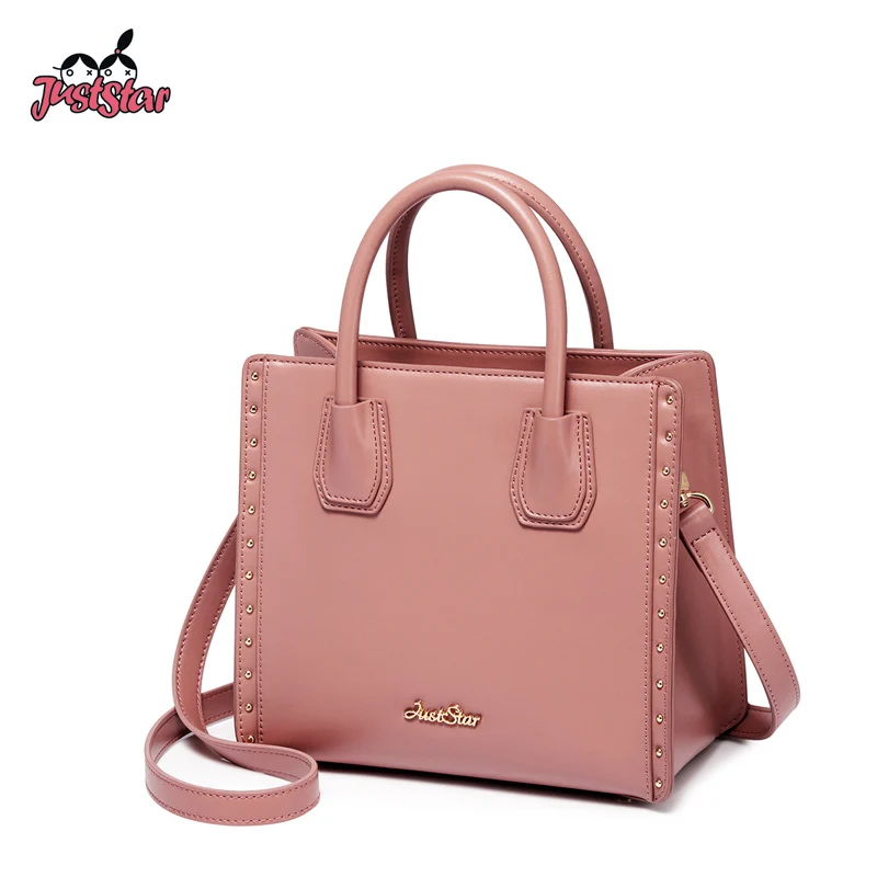 JUST STAR женские Сумки из искусственной кожи дамская модная сумка с заклепками