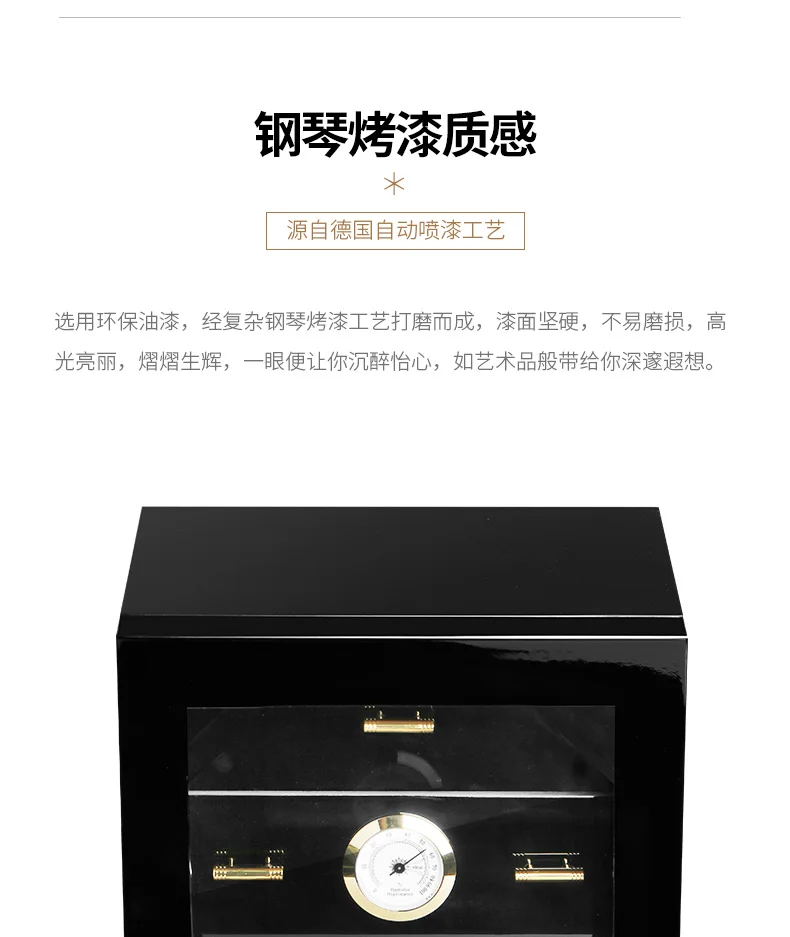 Дерево кедра с подкладкой Humidor 3 ящика для COHIBA сигары увлажняющий ящик HH-1005B