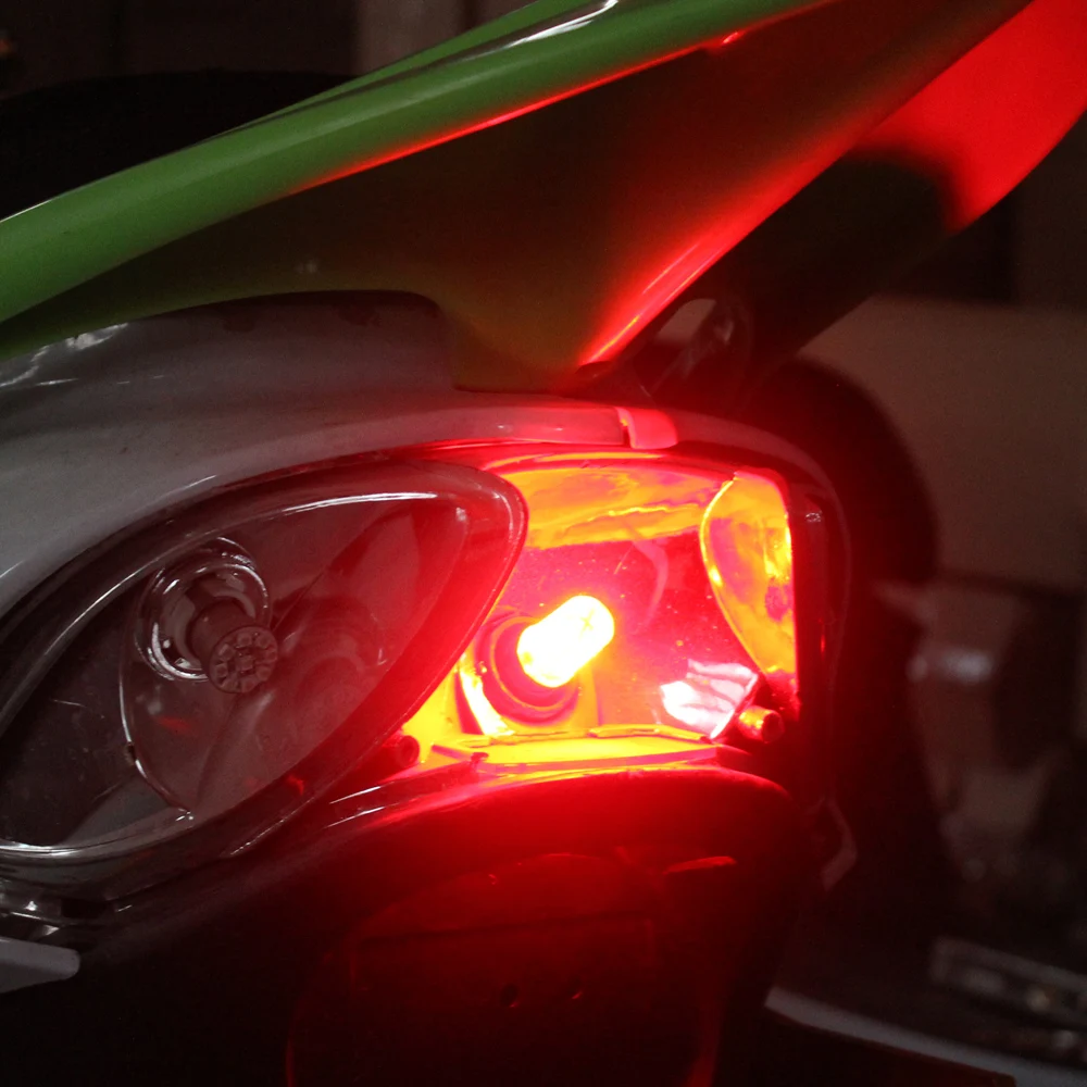 Jcaa мотоцикл из светодиодов задних фонарей стоп сигнал электрический автомобиль