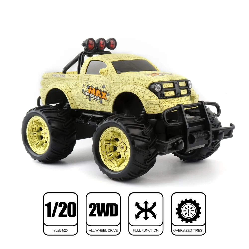 1/20 Мини RC автомобиль на радиоуправлении led машина 27 МГц Monstertruck внедорожники радиоуправляемые игрушки для детей Подарки