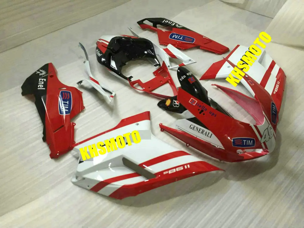 Литья под давлением обтекатель комплект для DUCATI 1098 1198 848 2007 2011 ducati 07 08 10 11 ABS
