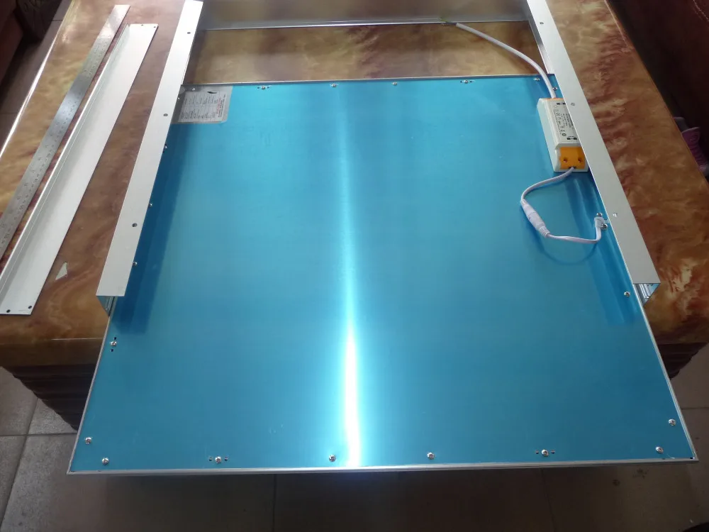 

free shipping White and Silver Color Surface mounted LED Panel Frame 600x600x50mm aluminum alloy material