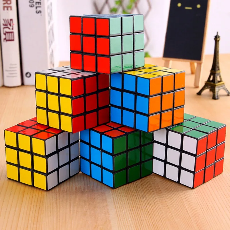 Лидер продаж 2000 шт./лот 3x3x3 см скоростные Волшебные кубики модель головоломка
