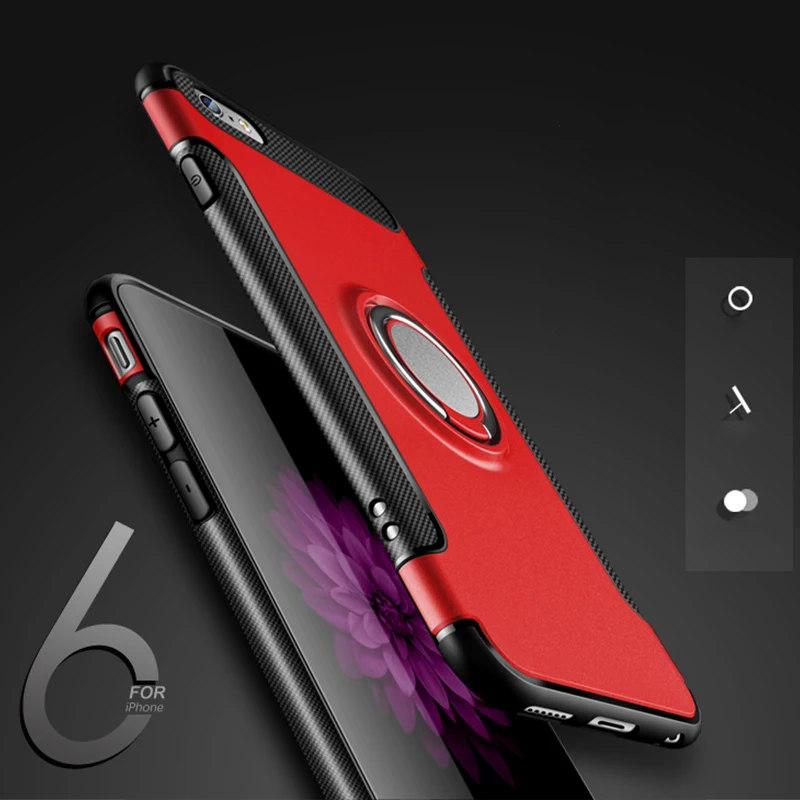SIXEVE Роскошные противоударный чехол для телефона iphone 8 7 6 6s Plus X металлическое