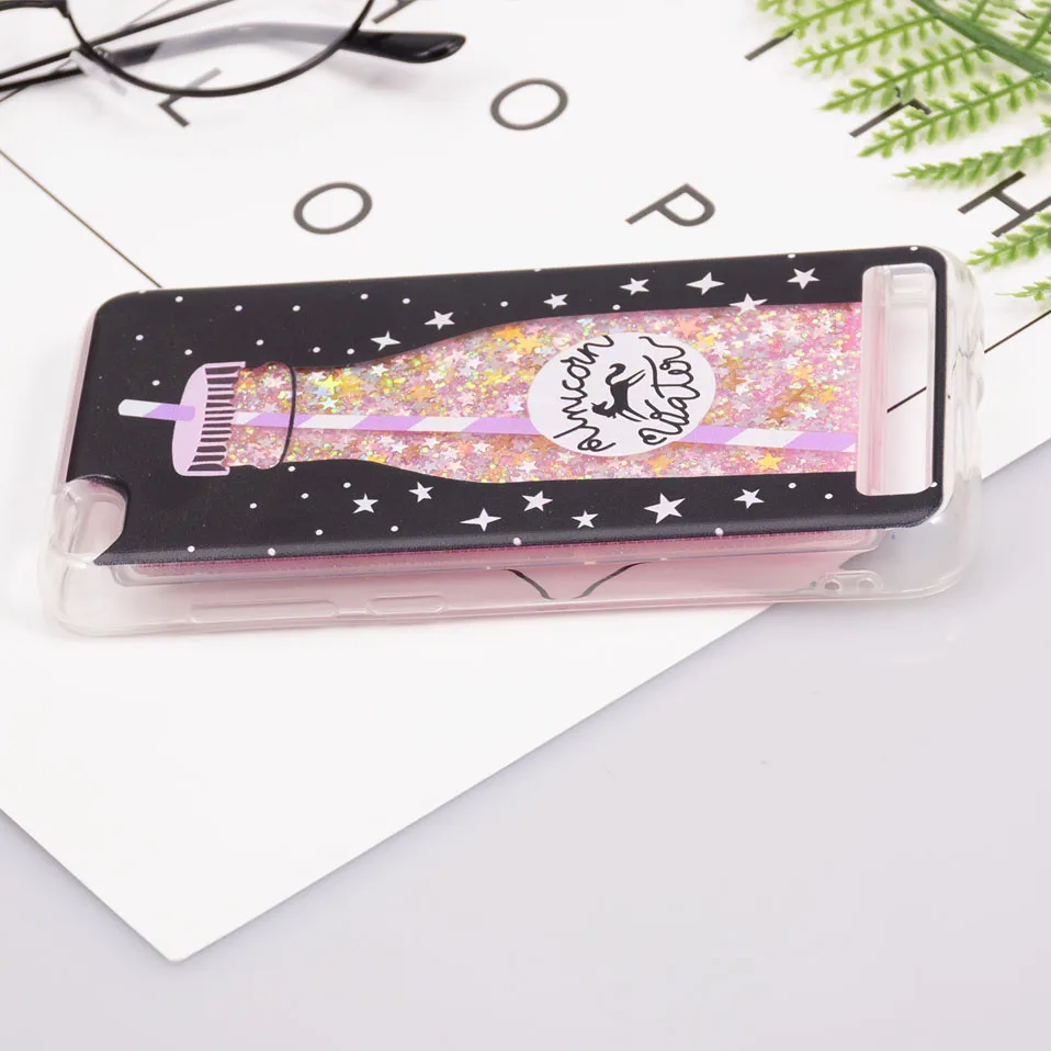 Reaoom for Xiaomi Redmi 5A Case Glitter Dynamic Liquid Colorful Star Quicksand Cute Bottle Unicorn Cover redmi 5a |