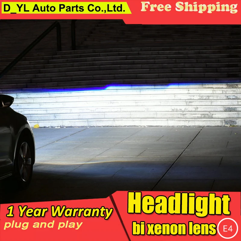 Автомобильная фара DY_L для Honda Fit 2014-2016 светодиодный светодиодные фары DRL H7/D2H HID