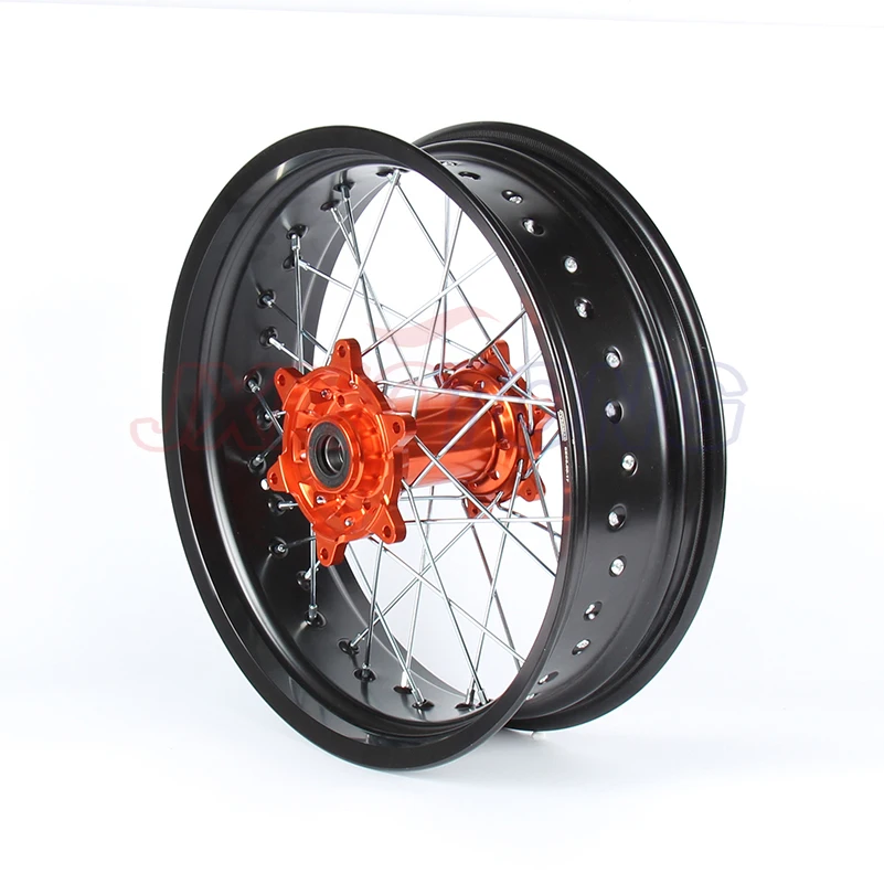 Оранжевая ступица заднего колеса Supermotard 5 0*17 дюймов для KTM SXF EXC-R SX EXC 300 450 125 250 350 530