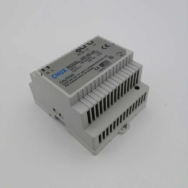 Светодиодный трансформатор DR-45-24 на din-рейку 110 В 220 перем. Тока 24 2 А 45 Вт выход