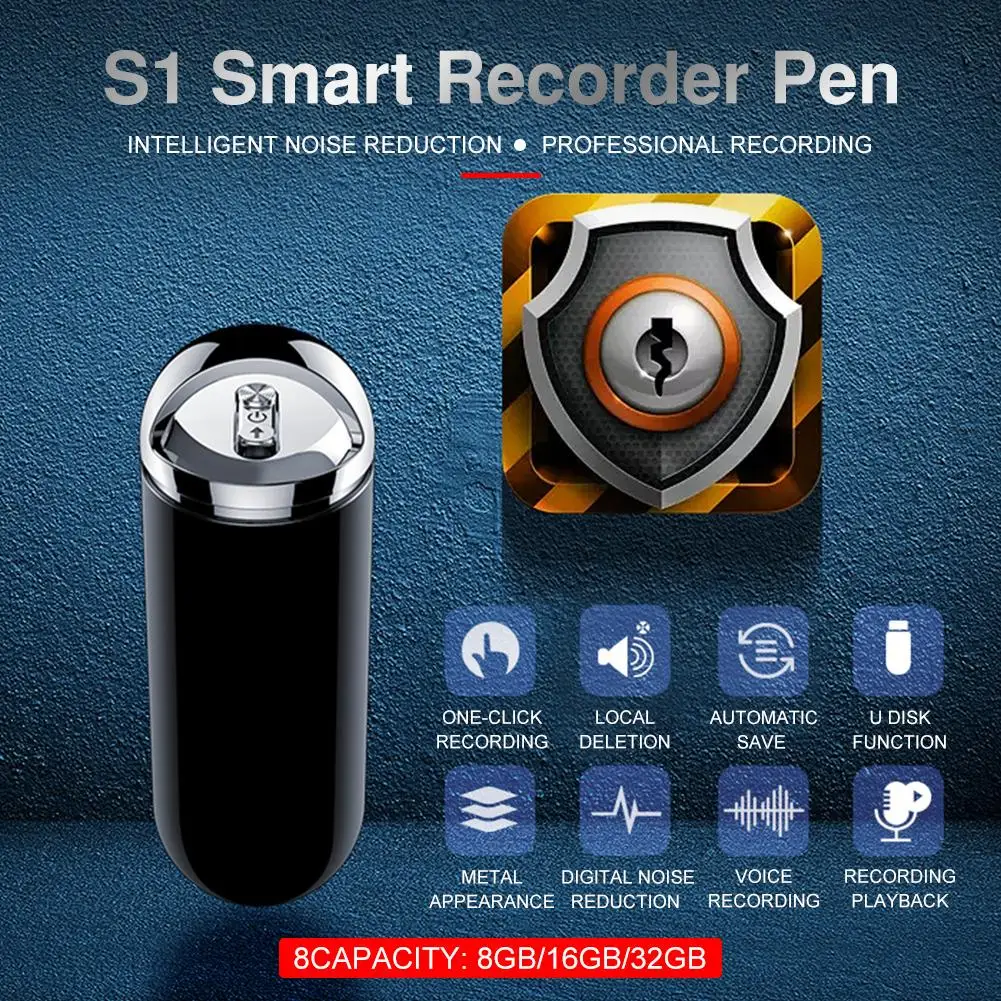 Черный USB 2,0 Мини Диктофон профессиональный цифровой диктофон с шумоподавлением