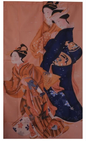 

(Customized Accept) Korea/Japan/China Sushi Restaurant Kitchen Hanging Kitchen Doorway Cloth Curtain-Beauty(85x140cm)