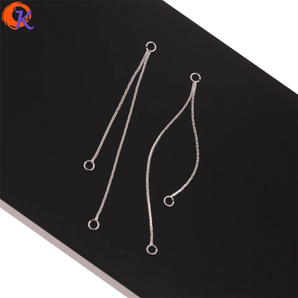 

Cordial Design 50Pcs 0.8*60MM Jewelry Accessories/Earring Connectors/Copper Wire Chain/DIY/Genuine Gold Plating/Earring Findings