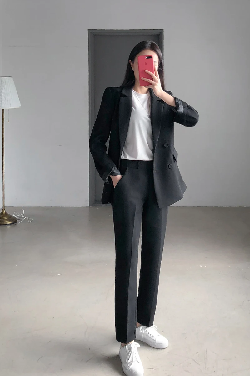 Комплект из 2 предметов женские костюмы на осень и зиму повседневный Модный