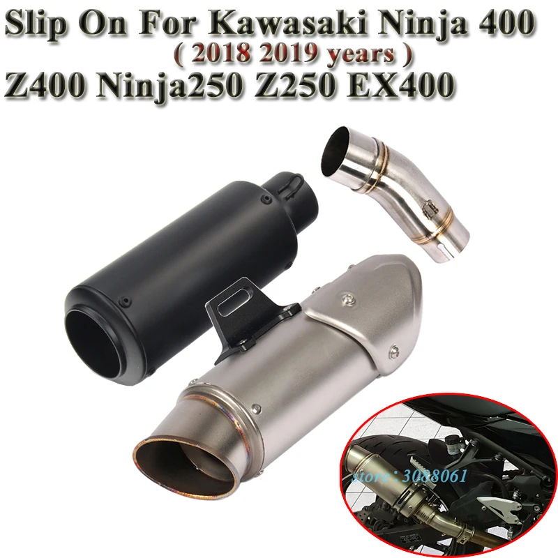Слипоны для Kawasaki Ninja 400 ниндзя 250 Z400 Z250 EX400 мотоциклетные SC выхлопной Escape GP глушитель среднего звена трубы с ЧПУ
