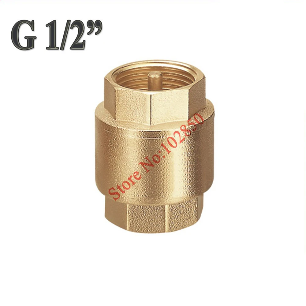1/2 дюймовый вертикальный латунный обратный клапан для установки воды масла и