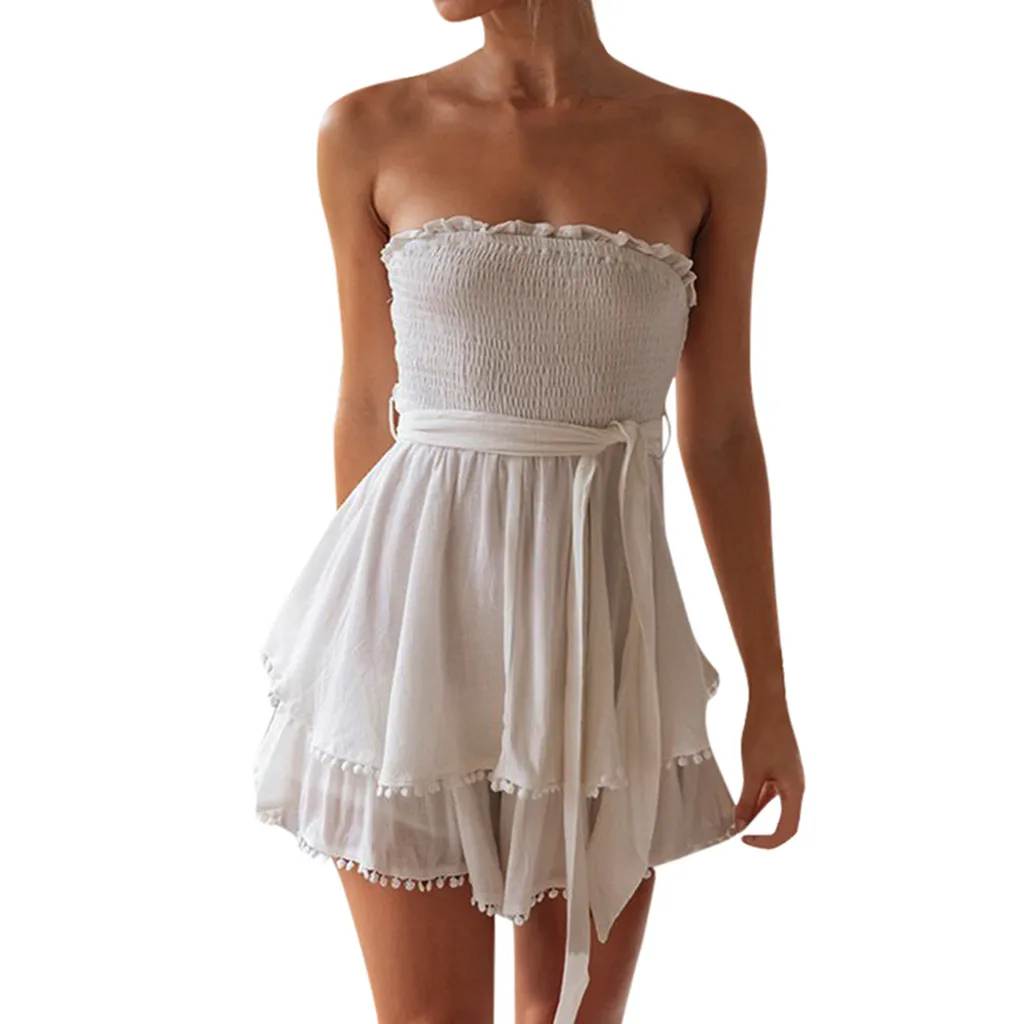 Сексуальное женское платье с вырезом лодочкой без рукавов открытыми плечами