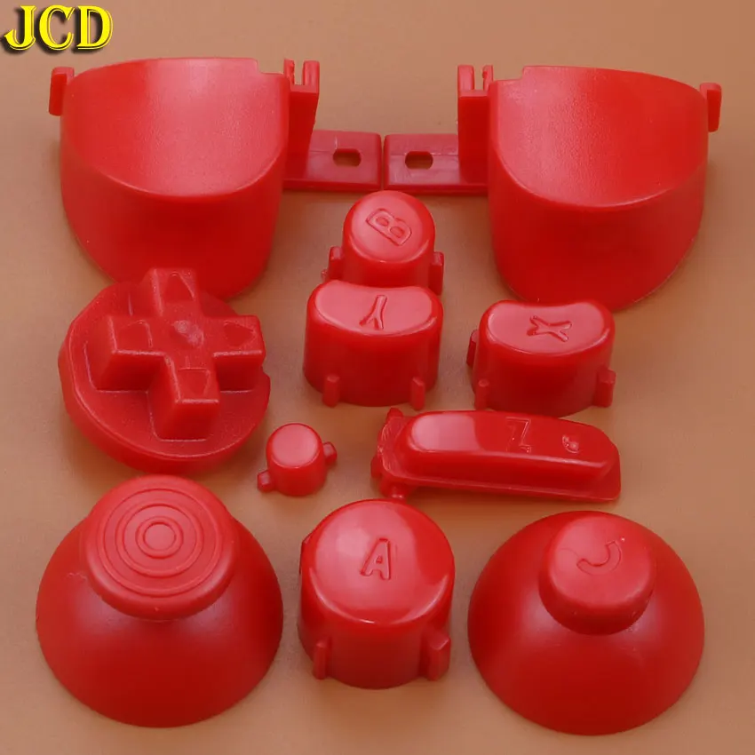 JCD полный набор L R ABXY Z кнопочные кнопки с 3D джойстиками колпачки для GameCube для NGC D колодки кнопки включения выключения