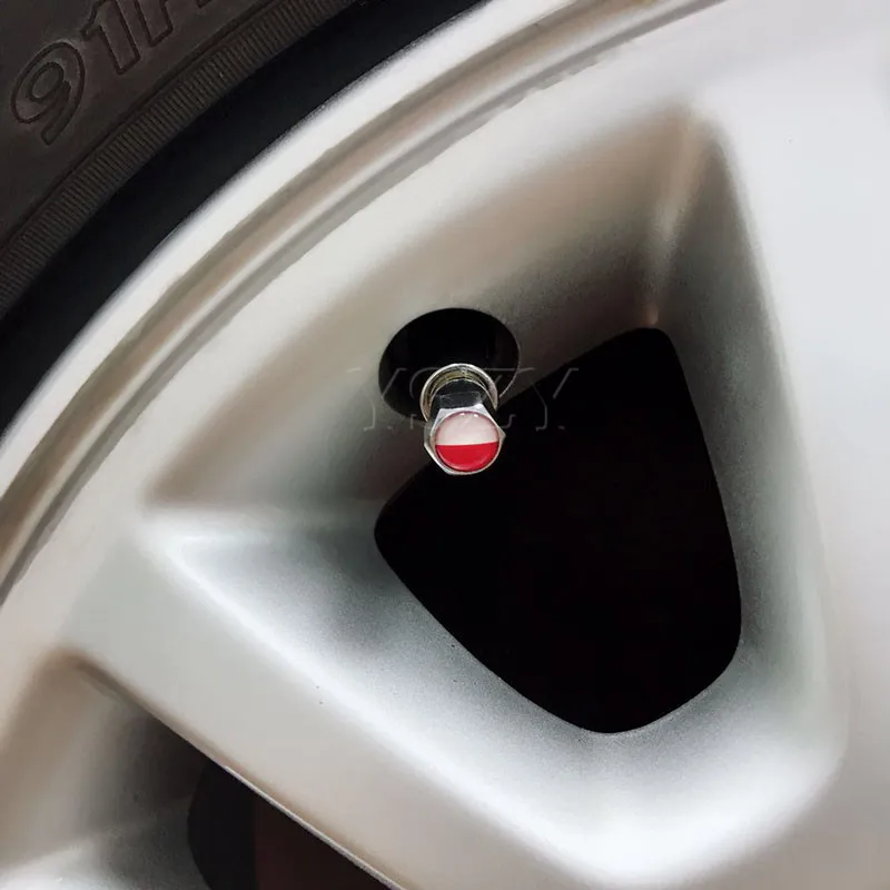 Колпачок Клапана автомобильной шины с полированным флагом колпачок клапана