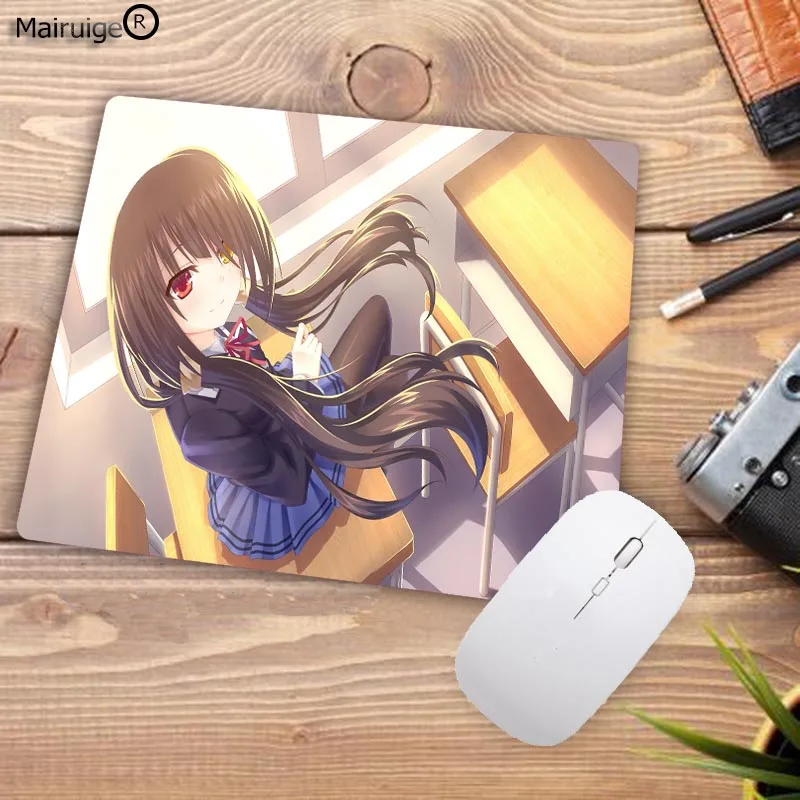 Mairuige забавная Дата a live Kurumi Tokisaki коврики для мыши Компьютерные Аниме Коврик для мыши и ноутбука компьютер Notbook коврик для мыши игровой коврик для мыши - Цвет: 22X18CM