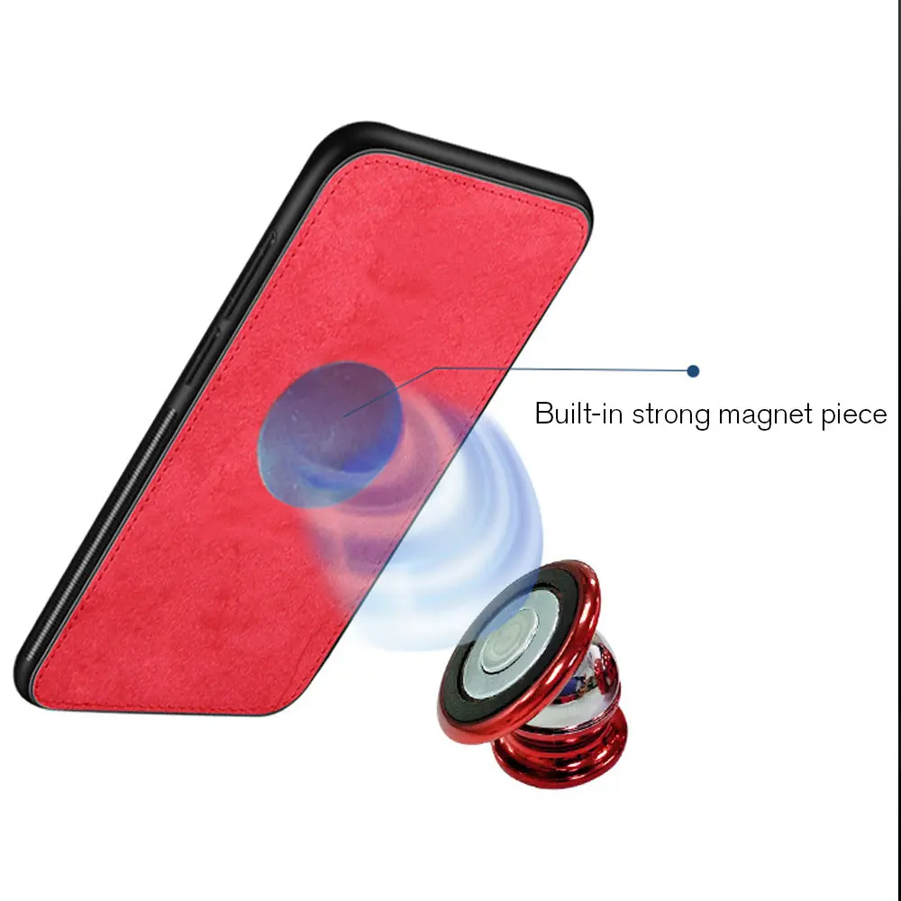 Magnetic Cloth Case For iPhone 7 8 plus XR XS Max Soft Silicone Ultra-thin Fabric Texture Cases X 6 6s Cover |
