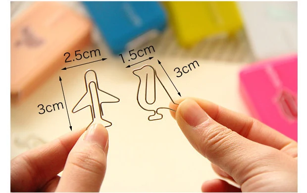 12 шт/Пкг мультфильм каваи животные скрепки для бумаг Мемо зажим вишневого цвета