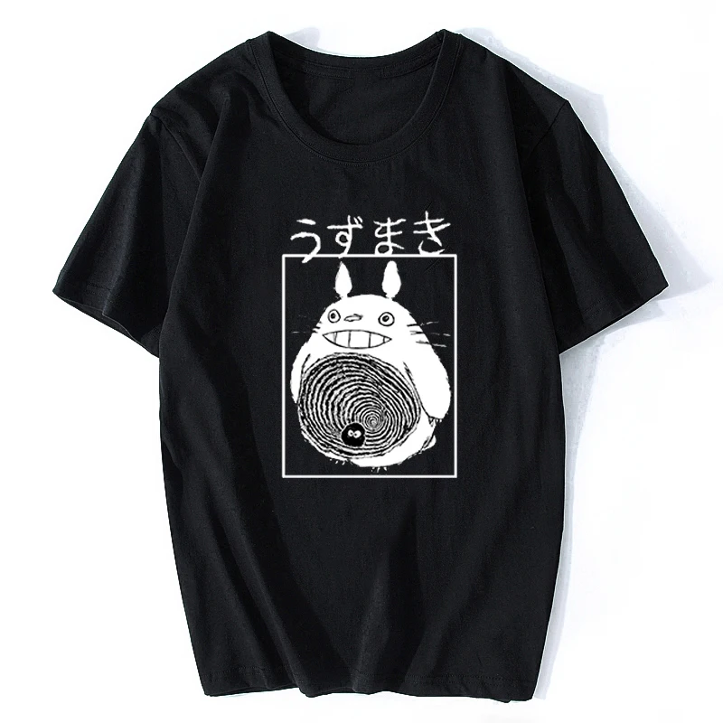 

My Neighbor Uzumaki Totoro Japan T-shirts Streetwear Short Sleeve O-Neck Tees Tops Summer Funny Tops for Men Camisetas Hombre