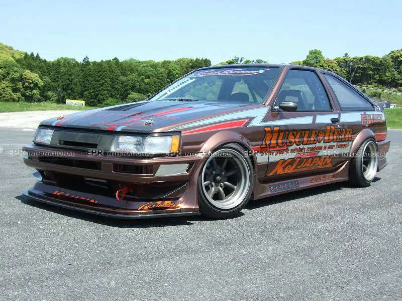 FRP боковая юбка для Toyota AE86 Levin MBT2 стильная из стекловолокна комплект обшивки
