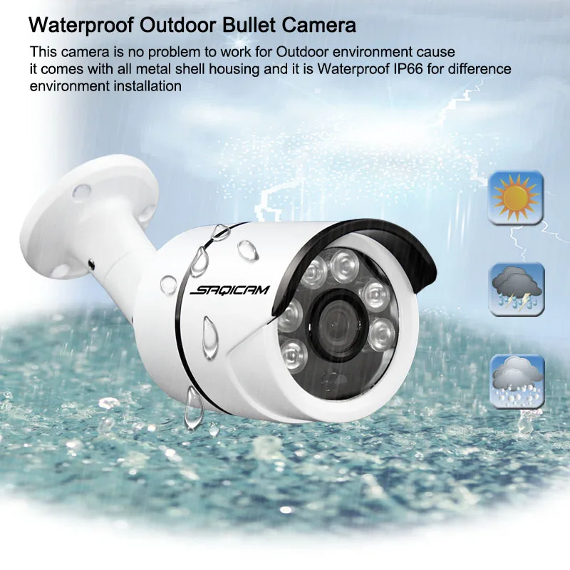 Saqicam 4CH 960P CCTV система видеонаблюдения 2 шт. 1200TVL ИК наружная ночного видения камера