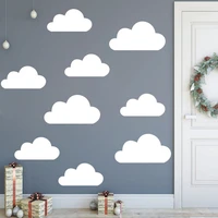 9pcsset large size clouds wall vinyl decals kids baby room decoration removable clouds wall sticker cloudy murals art az773