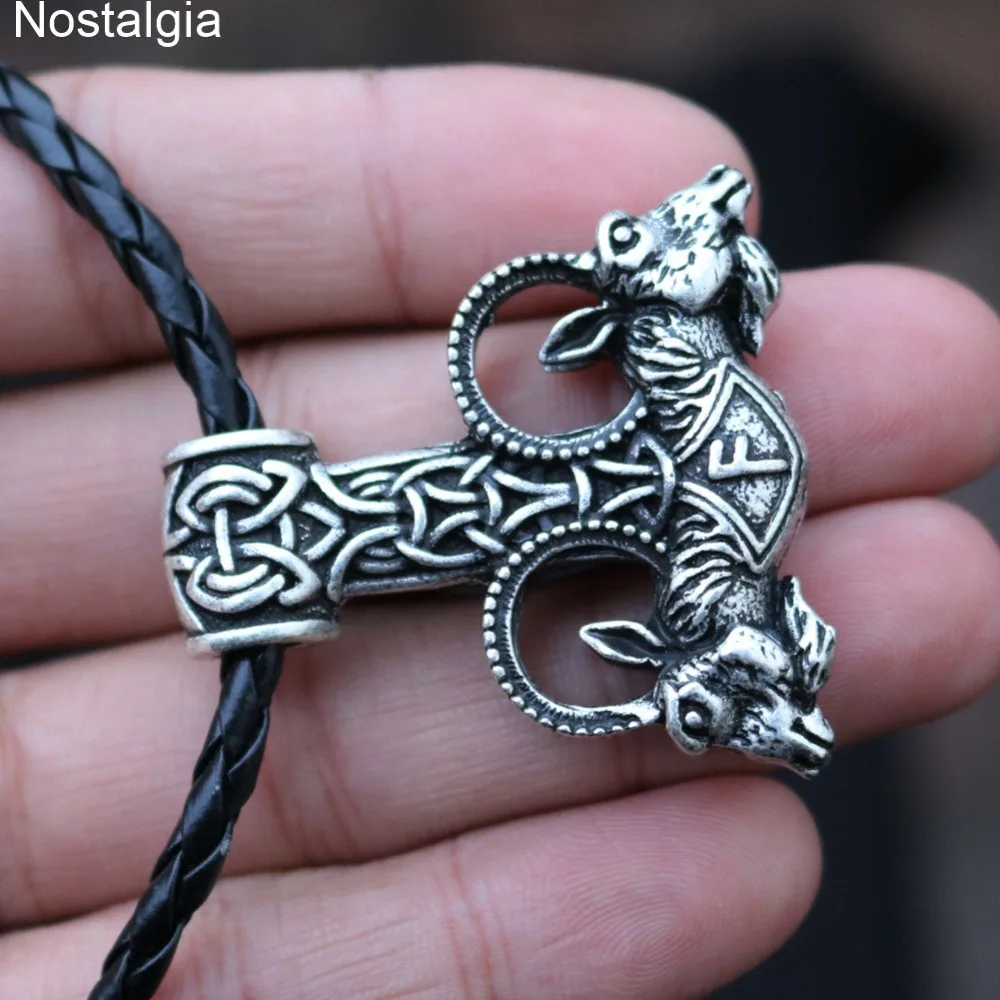 Ностальгия молот Тора двойная коза Wicca Ram амулет подвеска ожерелье Wiccan языческий