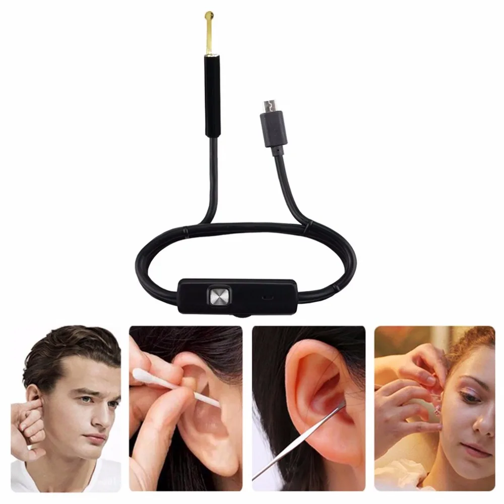 Профессиональный Многофункциональный USB эндоскоп для очистки ушей визуальная