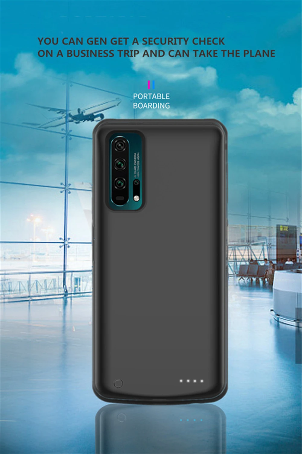 6500 мАч чехол для резервного зарядного устройства для huawei Honor 20 Pro, Расширенный чехол для аккумулятора для Honor 20, портативный внешний аккумулятор
