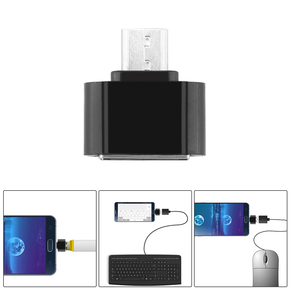 Powstro OTG Micro USB разъем 2.0 Женский мини Универсальный адаптер smart Connection для Мышь