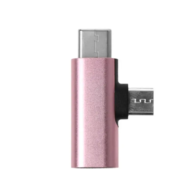 8Pin Lightning Female to type C+ Micro USB Мужской зарядный адаптер конвертер для samsung huawei Xiaomi Oneplus Android