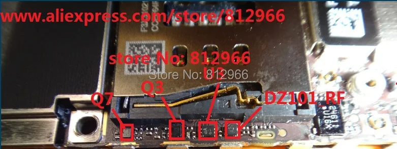 2 компл./лот = 8 шт. оригинальный новый чип Q7 + Q3 U3 кнопки home ic DZ101_RF для управления
