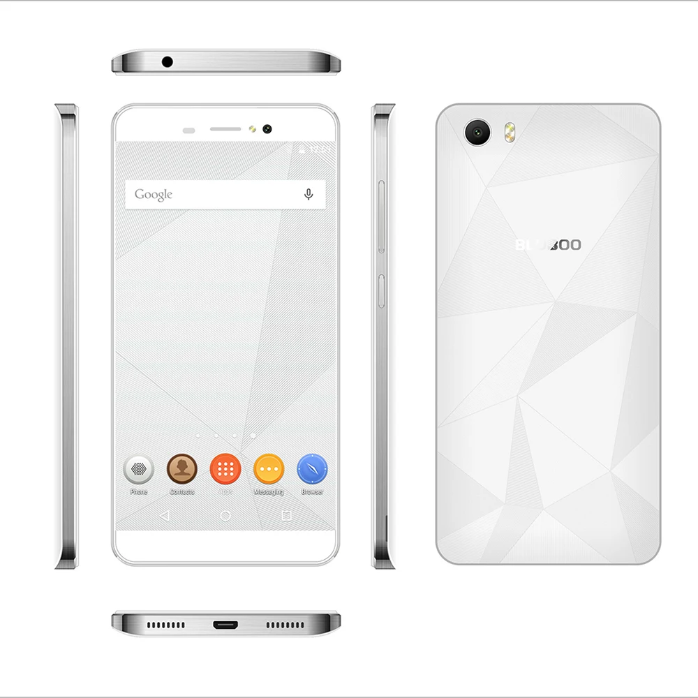 Новый Bluboo Пикассо 5.0 &quotHD Смартфон MTK6580 Quad Core 1.3 ГГц 2 ГБ RAM 16 ROM Android 5.1 Dual SIM 8MP WCDMA