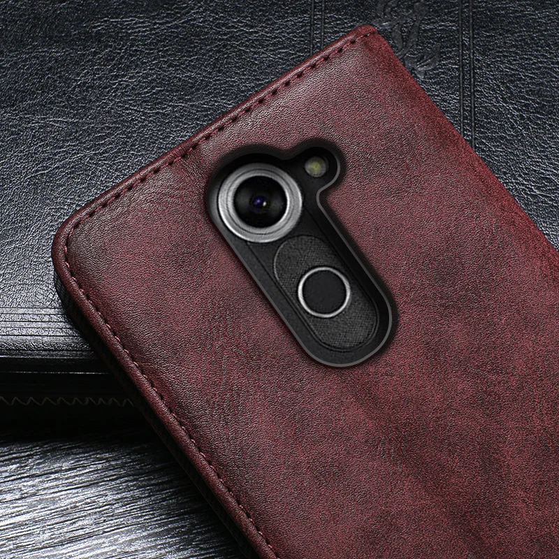 IDEWEI для LG X Mach чехол Роскошный кожаный флип защитный телефона Ретро назад крышка -