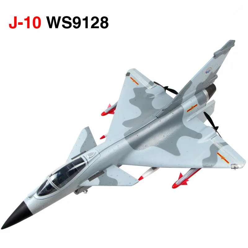 J-10 ws9128 фиксированное крыло rc Fighter 2 4 г 4ch управление полетом обновление пульт