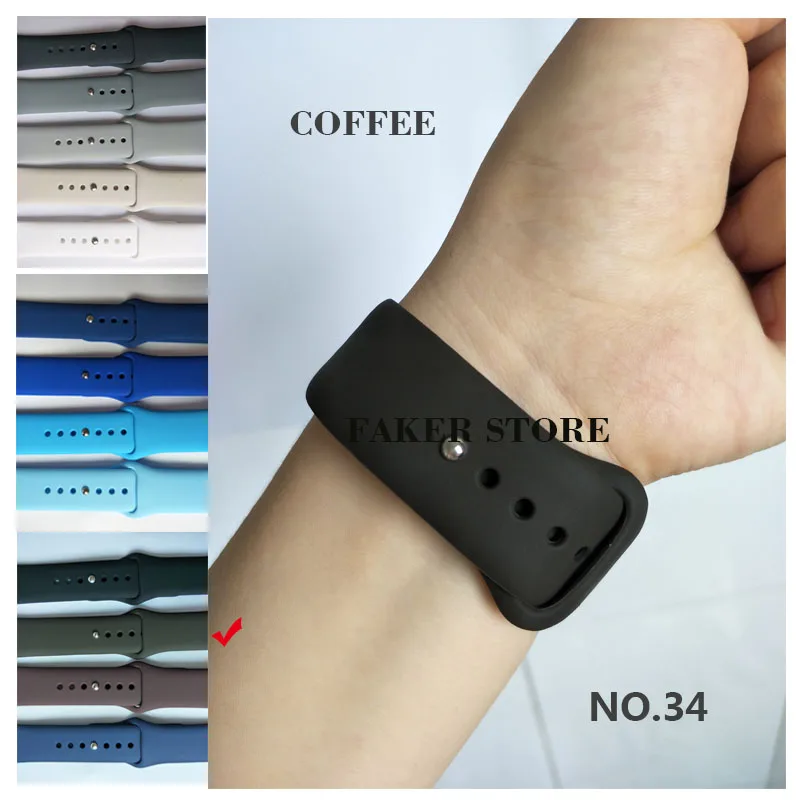 Силиконовый спортивный ремешок Correa для Apple Watch, 42 мм, 38 мм, 44 мм, Iwatch, серия 4, 3, 2, 1, резиновый браслет, ремешок для наручных часов