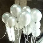 10 шт.лот 10 дюймов толстые 1,5 г серебро латексные воздушные шары надувные свадебные украшения воздушные шары с днем рождения вечерние шарики принадлежности