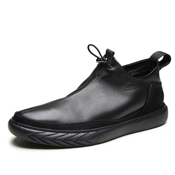 Black men boots YIGER/Новинка; мужские ботильоны из натуральной кожи; мужские повседневные ботинки из коровьей кожи; Зимняя Теплая мужская обувь на меху; черные ботинки «Челси»; коллекция 0199 года - Цвет: Black men boots