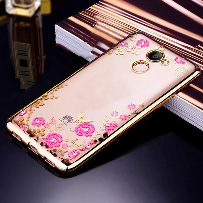 Чехол для Huawei Honor 6C Pro мягкий силиконовый чехол из ТПУ с цветочным рисунком и 5 2